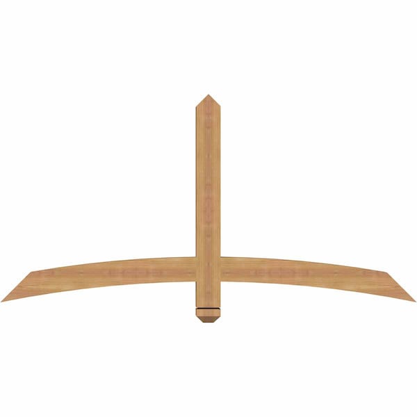 Ekena Millwork Bellingham Timber Gable Bracket, Western Red Cedar, 60"W x 30"H x 3 1/2"D x 3 1/2"F, 12/12 Pitch GBW060X30X0404BEL00SWR - main